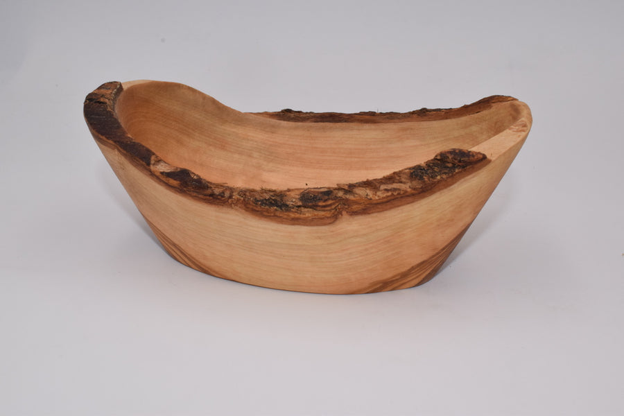 Small rustic bowl in olive wood
