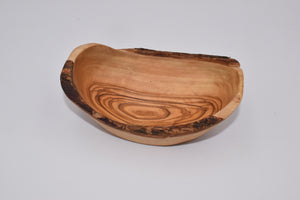 Small rustic bowl in olive wood
