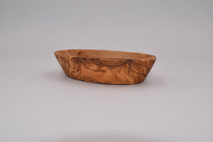 Mini oval bowl in olive wood