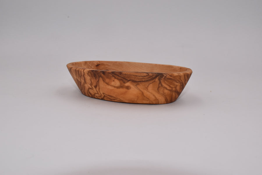 Mini oval bowl in olive wood