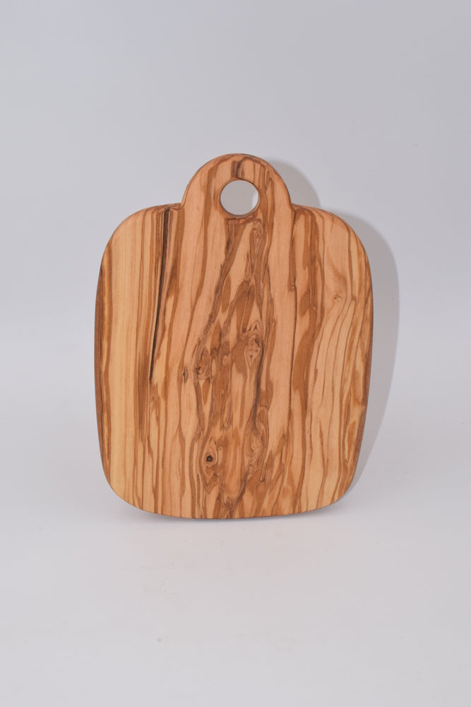 Tagliere manico tondo piccolo in legno d'ulivo – Battilani Sapori