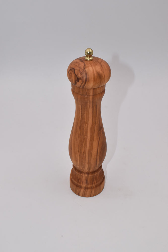 SMALL OLIVE WOOD PEPPER MILL