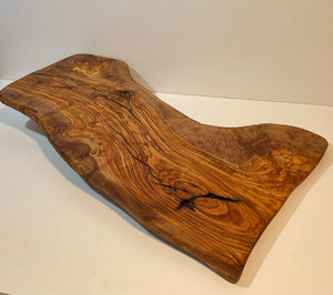 Large natural cutting board in olive wood